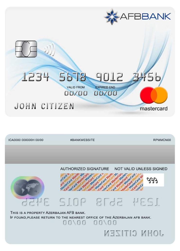 Azerbejan, AFB bank, mastercard